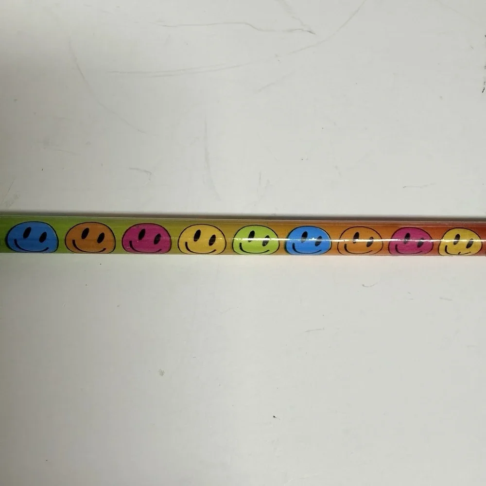 SKK Stationary Lot Of 137 Colorful Pencils Wood White Eraser Various‎ Designs